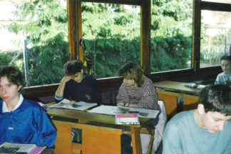 Martina(?), Teja, Sandra, Olaf Schweres